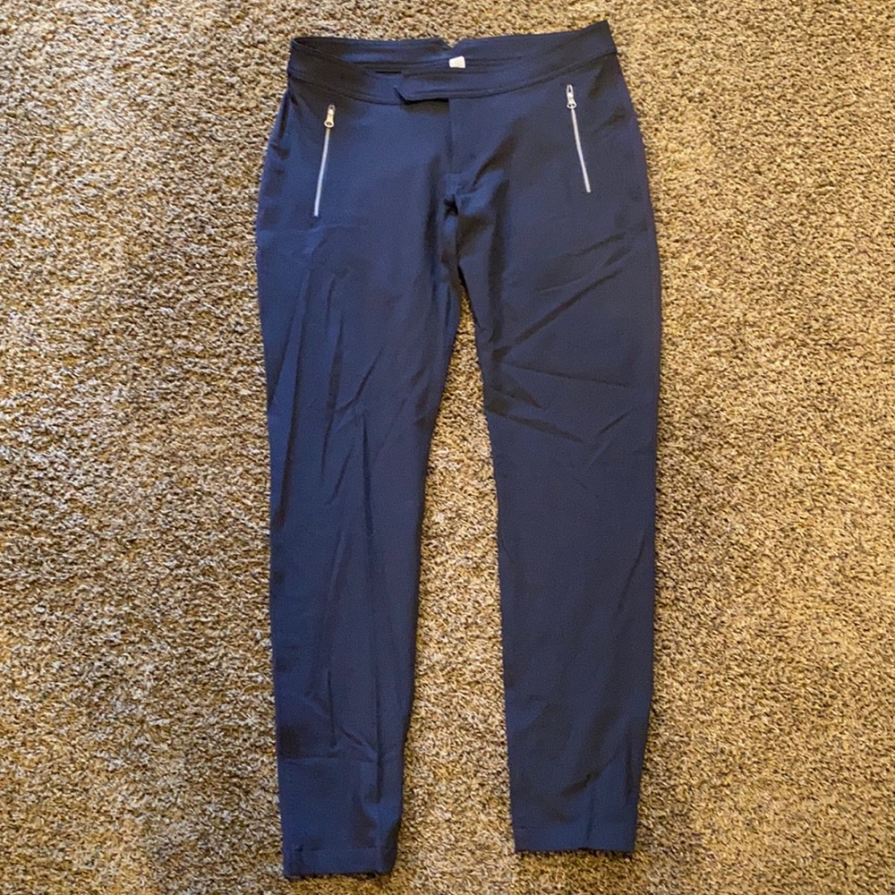 Black Lululemon Straight Leg Pant with Zippers